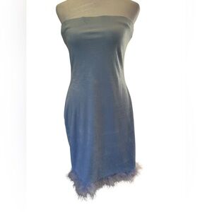 Fashion Nova baby blue mini Dress EUC size XL